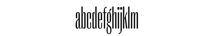 PPRightGothic TallFine Font LOWERCASE