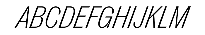 PPRightGrotesk CompactFineItalic Font UPPERCASE