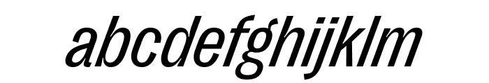 PPRightGrotesk CompactRegularItalic Font LOWERCASE