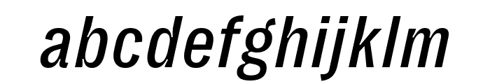 PPRightGroteskText CompactMediumItalic Font LOWERCASE