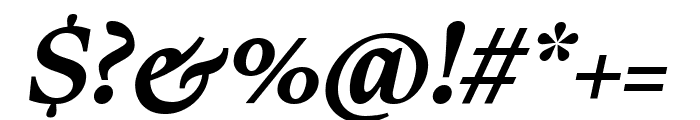 PPWriter BoldItalic Font OTHER CHARS