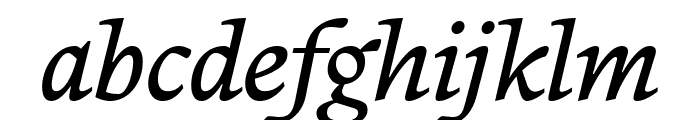 PPWriter RegularItalic Font LOWERCASE