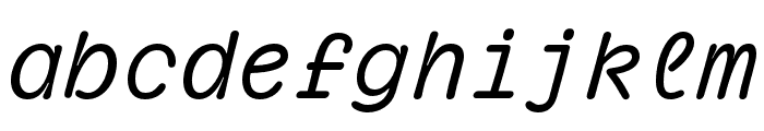 Pachinko Regular Italic Font LOWERCASE