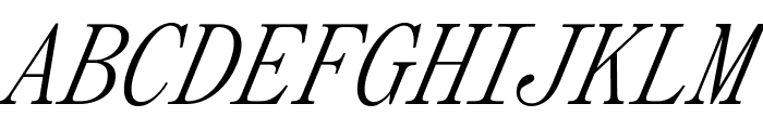 Panama Italic Font UPPERCASE
