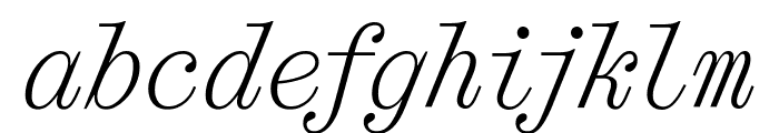 Panama Italic Font LOWERCASE