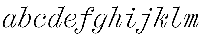 Panama Monospace Italic Font LOWERCASE
