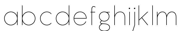 Pangram Sans ExtraLight Font LOWERCASE