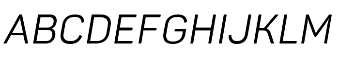 Panton Regular Italic Font UPPERCASE