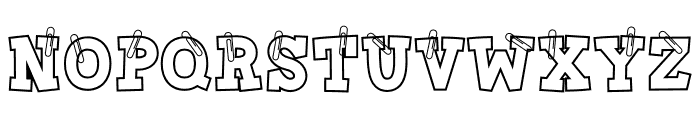 Paper Notes Font UPPERCASE