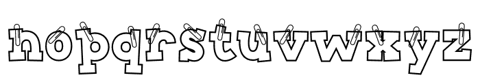 Paper Notes Font LOWERCASE