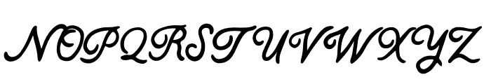 Parkshore Script Cursive Font UPPERCASE