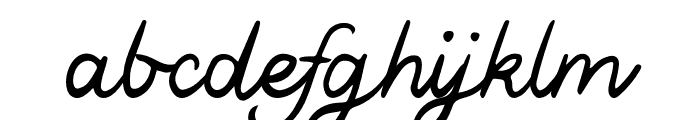 Parkshore Script Cursive Font LOWERCASE