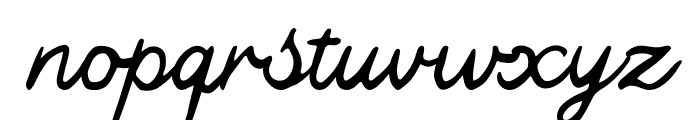 Parkshore Script Cursive Font LOWERCASE