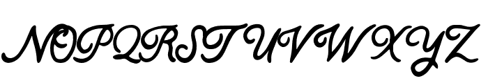 Parkshore Script Regular Font UPPERCASE