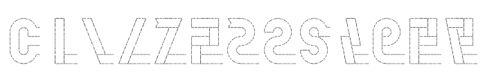 Pdu Outline Pattern Font LOWERCASE