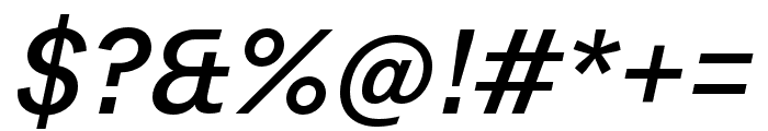 Peclet Medium Italic Font OTHER CHARS