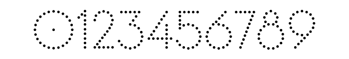 Pin 73 Medium Dot Font OTHER CHARS
