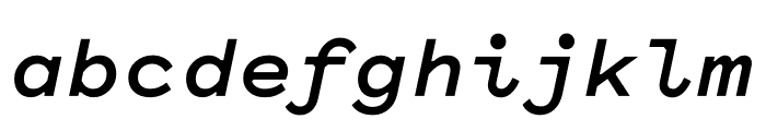 Pitch Sans Bold Italic Font LOWERCASE