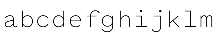 Pitch Sans Light Font LOWERCASE