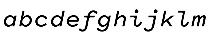 Pitch Sans Semibold Italic Font LOWERCASE