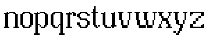 Pixerif Demo Font LOWERCASE