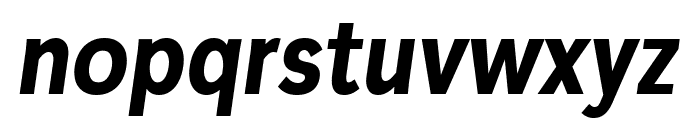 Plasto BoldCondensedItalic Font LOWERCASE