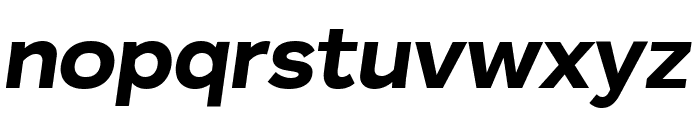 Plasto ExtBdExpIta Font LOWERCASE