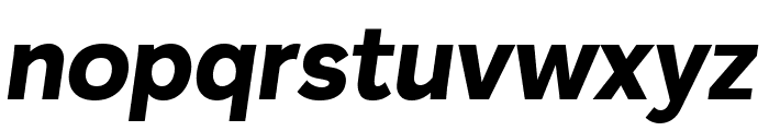 Plasto ExtraBoldItalic Font LOWERCASE