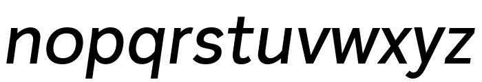 Plasto MediumItalic Font LOWERCASE