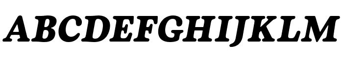 Plush Trial BlackItalic Font UPPERCASE