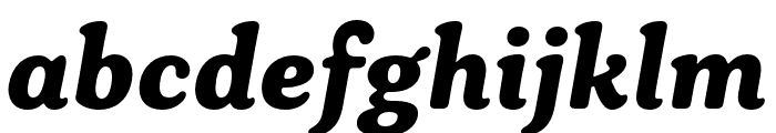 Plush Trial BlackItalic Font LOWERCASE