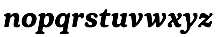 Plush Trial ExtraBoldItalic Font LOWERCASE