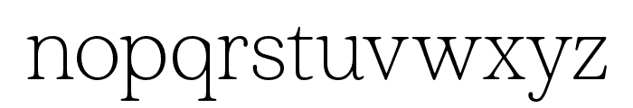 Plush Trial ExtraLight Font LOWERCASE