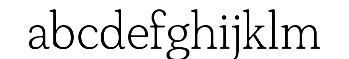 Plush Trial Light Font LOWERCASE
