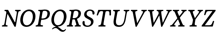Plush Trial MediumItalic Font UPPERCASE