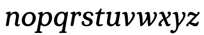 Plush Trial MediumItalic Font LOWERCASE