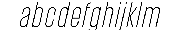 PostScriptum Light Italic Font LOWERCASE