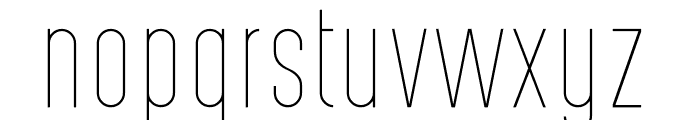 PostScriptum Thin Font LOWERCASE