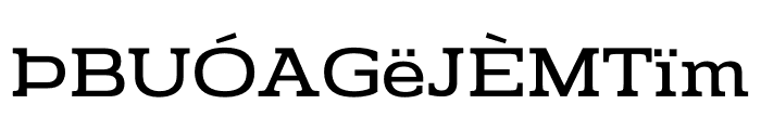 Prachamati Expanded Font UPPERCASE