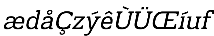 Prachamati Oblique Font LOWERCASE
