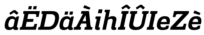 Prachamati Semi Bold Italic Font LOWERCASE