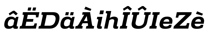 Prachamati Semi Bold Semi Expanded Italic Font LOWERCASE