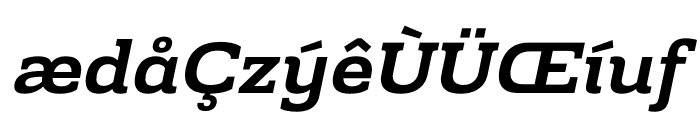 Prachamati Semi Bold Semi Expanded Italic Font LOWERCASE