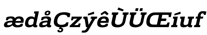 Prachamati Semi Bold Semi Expanded Oblique Font LOWERCASE