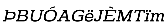 Prachamati Semi Expanded Oblique Font UPPERCASE