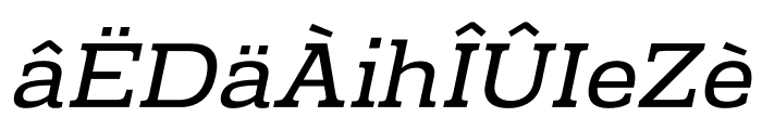 Prachamati Semi Expanded Oblique Font LOWERCASE