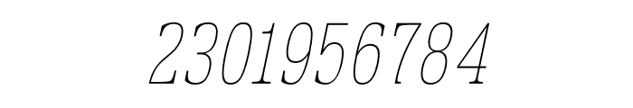 Prachamati Thin Condensed Italic Font OTHER CHARS