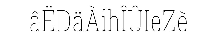 Prachamati Thin Condensed Font LOWERCASE