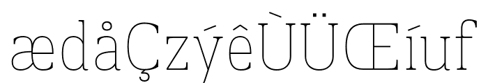 Prachamati Thin Semi Condensed Font LOWERCASE