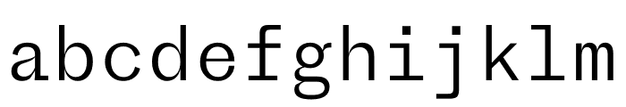 Proto Grotesk Mono Light Font LOWERCASE
